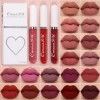 3 Pcs Matte Lipstick Lip Gloss Sets